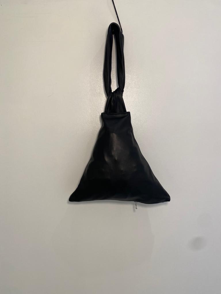 MINI TRIANGLE LEATHER BAG